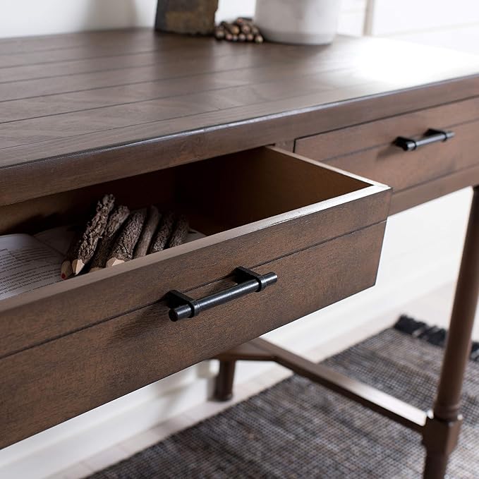 Safavieh Home Collection Filbert Brown 2-Drawer Writing Desk DSK5701C