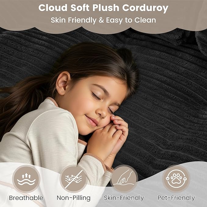 Convertible Sofa Bed 2 in 1 Boneless Couch Bed with 2 Pillows Corduroy Pull out Couch Folding Sofa Bed with Deep Seat Small Loveseat Sleeper Sofa Bed in a Box for Small Spaces No Assembly Required