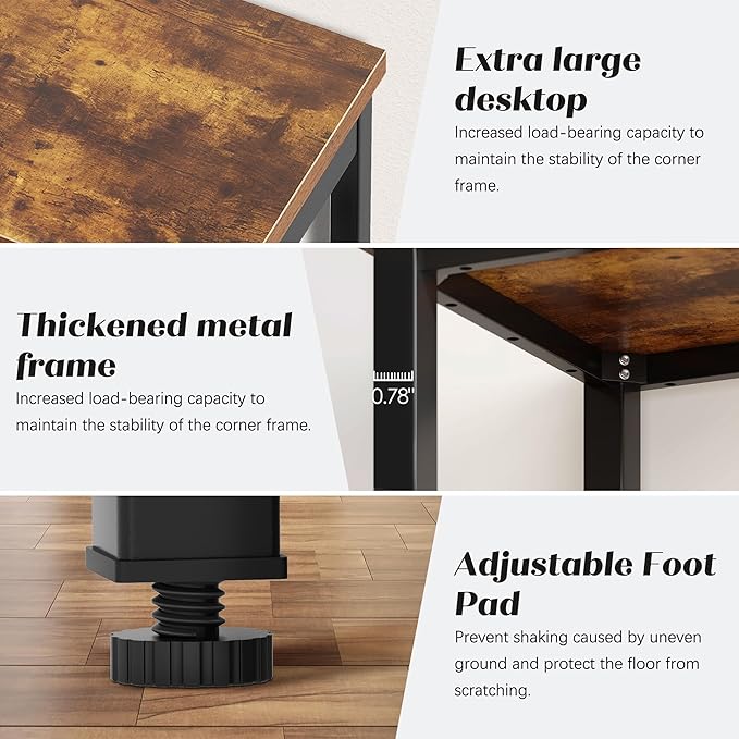 Need Computer Desk 31.5 Inch Small Office Writing Work Study Desk for Kids Student Teacher Home Bedroom Laptop Desk Rustic Brown