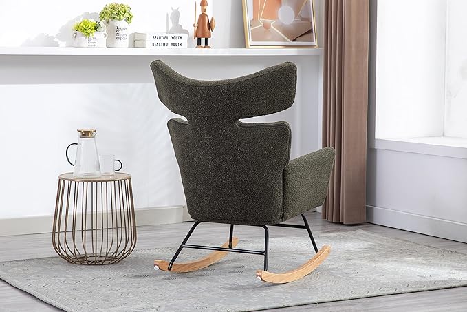 Fish Tail Living Room Comfortable Rocking Chair Living Room Chair