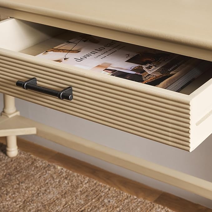 SAFAVIEH Home Collection Layce Natural Brown 2-Drawer Desk