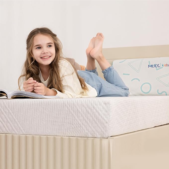 MLILY Twin Mattress in a Box 5 inch Mattresses Made in USA for Kids Bed Single Size Daybed Individual Bunk Memory Foam Medium Firm
