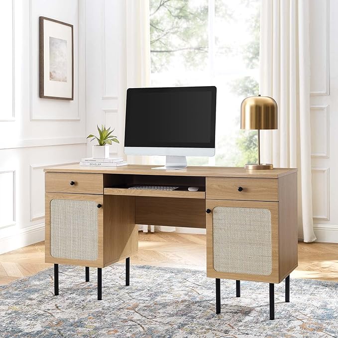 Modway EEI-6199-OAK Chaucer Office Desk Oak