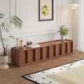 TV Stand 78.74 Mid Century Modern TV Console with Storage Cabinet Television Stand with Shelf for Living Room Bedroom Wood Entertainment Center for 75 inch TVs