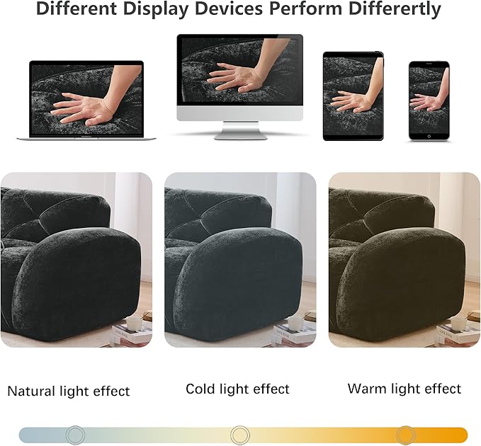 110-Inch Cloud Sectional Couches U-Shaped 5 Seat Boneless Modular Sofa with Ottomans Velvet Tufted Upholstered Boneless Couch Floor Full Foam Sofas for Living Room