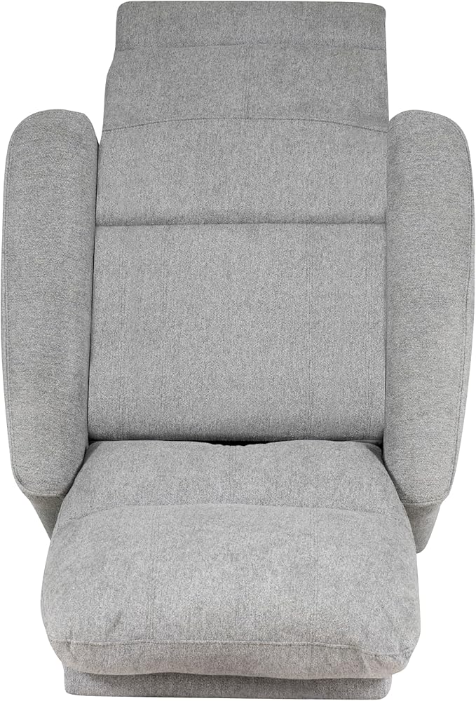 Powell Kylee Grey Upholstered Power Reclining Chair with Charging Port