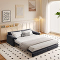 3 in 1 Convertible Queen Sleeper Sofa Bed Comfy Pull Out Futon Couch Bed 66 Modern Velvet Recliner Loveseat Sofa Multi-Functional Grey Cloud Couch for Living RoomApartmentOffice (Grey 66)