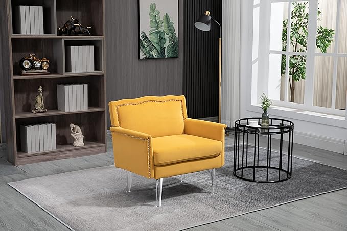 Accent ChairLiving Room Chair/Leisure Single Sofa with Acrylic feet