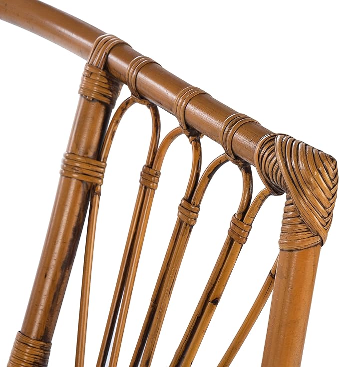 Safavieh Home Adriana Coastal Honey Brown Wash Rattan (Set of 2) Accent Chair (ACH6505C-SET2)