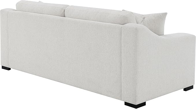 Coaster Home Furnishings - Ashlyn - Wood Frame Upholstered Sofa with Curved Track Arms Reversible Cushions and Pocket Coil Construction - Living Room - Sand - 552091