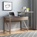 Home Office Desk Lift Top Desk with Drawer USBPower Outlet