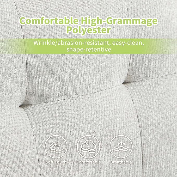 Small Accent Chair Comfy Reading Chairs for Adults with Side Storage Ergonomic Armchair with Wide Backrest Room Chairs with USB Charging Port Living Room Apartment Bedroom (Beige)