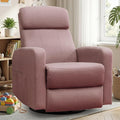 Power Swivel Recliner Chairs for Adults Electric Glider Rocking Chair Nursery Glider Recliner Nursery Chair with Classified Side Pocket Nursery Rocking Chairs with USB and Type-C Ports