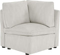 CHITA Modern Down Filled Upholstered Middle Corner Sectional for Modular Couch Snow