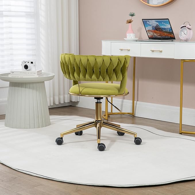 Chair Vanity Chair Modern Adjustable Home Computer Executive Chair Swivel Task Chair for Small Space Living Room Make up Studying