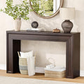 Rresyet 55 Inch Long Console Table Sofa Table Behind Sofa Wooden Entryway Table Farmhouse Entryway Table for Entry Hallway Living Room (Cherry)