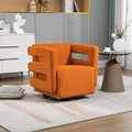 House Hold Upholstered Tufted Living Room Chair Textured Velvet Fabric Accent Chair with Metal Stand