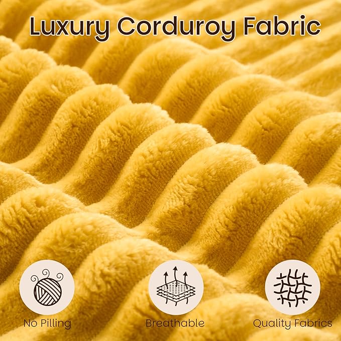 HOOOWOOO Folding Sofa BedConvertible Futon Sleeper Ottoman Pull Out Bed Single Couch 2 in 1 No AssemblyPortable 35.8 Boneless Corduroy Accent Chair Floor Chaise Lounge for Guest Room Studio(Yellow)