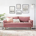 Modway EEI-3764-DUS Valour Performance Velvet Sofa Dusty Rose