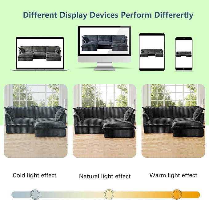 Modern Single Sofa Chair 49 Slipcovered Armchair Oversized Upholstered Accent Chair Comfy Cloud Deep Seat Sofa Chair with 2 Throw Pillows for Living Room Bedroom Apartment Corduroy Grey
