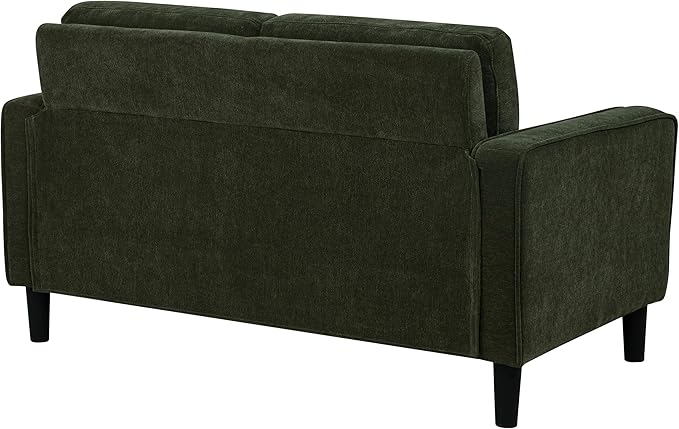 Coaster Home Furnishings - Ruth - Fabric - Upholstered Loveseat with Slim Track Arms Attached Cushions Angled Legs - Transitional Style - Living Room - 54-Inch - Matcha - 511215
