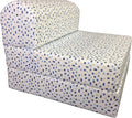 D&ampD Futon Furniture Sleeper Chair Folding Foam Beds Portable Studio Guest Sofa Bed 6 x 32 x 70 Butterflies Blue