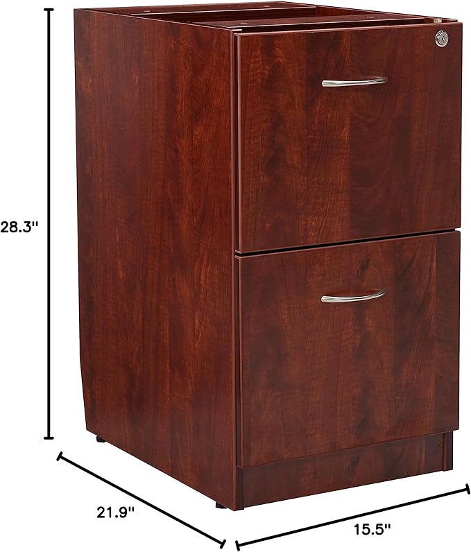 Lorell LLR69606 69000 Series Free Standing Fixed Pedestals Cherry