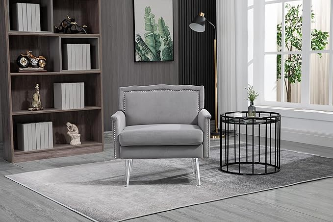 Accent ChairLiving Room Chair/Leisure Single Sofa with Acrylic feet