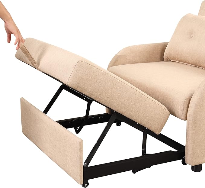 Merax 42.9W 3-in-1 Convertible Sofa Bed Sleeper with Wing Tables &amp USB ChargingCompact Pull Out Bed with 3 Positions(105°/145°/180°) Adjustable Backrest for Small Space Living RoomGuest ReadyB