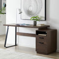 Home Office Computer Desk with Drawers/Hanging Letter-Size Files 65 inch Writing Study Table with Drawers