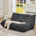Bean Bag Chairs for Adults Giant Bean Bag Chair Memory Foam BeanBag Chair Bean Bag Sofa with Filler Faux Fur Fireside Beanbags Lazy Sofa for Living Room Bedroom Office (Darkgrey Chenille Loveseat)