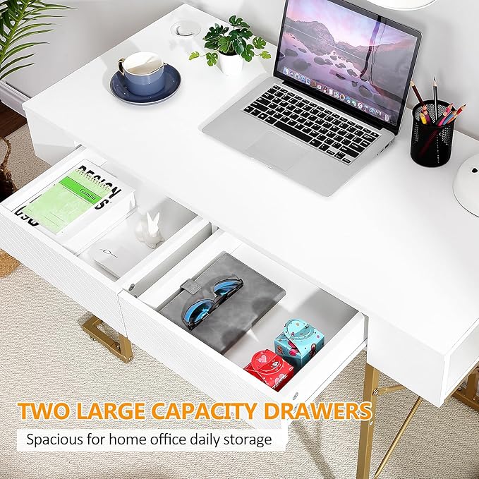 MW-White Home Office Desk