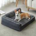 BFPETHOME Orthopedic Dog Beds for Large Dogs-Waterproof Sofa Dog Bed with Removable Washable Cover Large Pet Bed with Waterproof Lining and Nonskid Bottom Pet Bed for Dogs