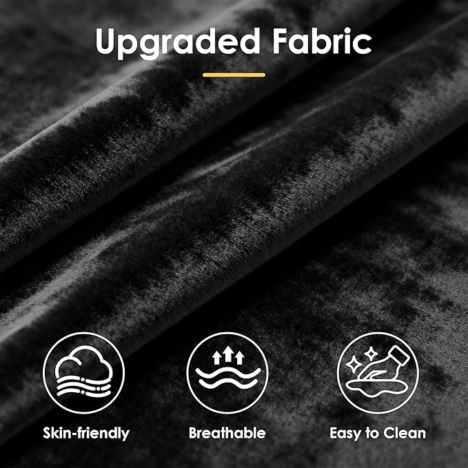 Dreamzie 3 in 1 Convertible Sleeper Sofa Bed Pull Out Couch Bed with Side Pocket Sleeper Sofa with Adjustable Backrest | Side Pocket (Black)