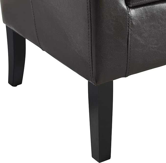 Linon Home Dcor Linon Home Decor Simon Club Chair 33 x 28.25 x 25.5 Brown