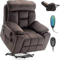 Power Lift Recliner Chair with Massage and Heating FunctionsVelvet Sofa with 2 Remote Controls and Two Cup HoldersRecline up to 160 DegreesSuitable for Living Room