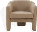 SAFAVIEH Couture Collection Londyn Brown Faux Shearling Accent Chair (Fully Assembled)