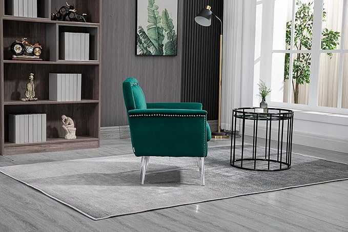 Accent ChairLiving Room Chair Leisure Single Sofa with Acrylic feet