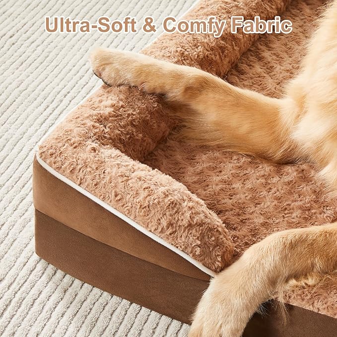 WNPETHOME Dog Beds for Large Sized Dogs Washable Orthopedic Dog Couch Sofa Bed with Waterproof Lining &amp Non-Skid Bottom for Pet Sleeping