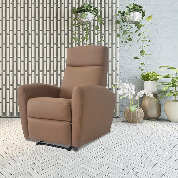 Modern New Coming Reclining Home Theater Leisure Recliner Sofa Modern Living Room Furniture Small Manual Recliner Single Chair for ReadingHome TheaterLiving RoomBedroom Fully Assembled