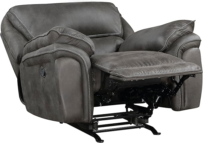 Lexicon Dorritt Mircofiber Manual Rocker Reclining Chair Gray