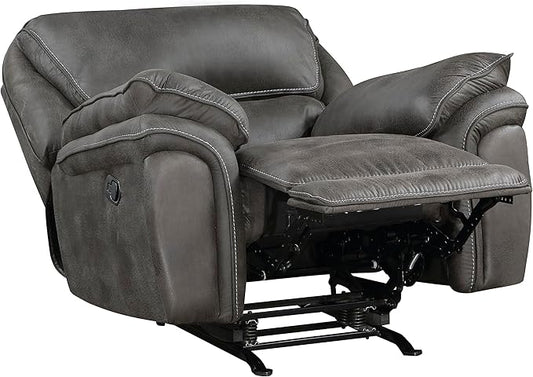 Lexicon Dorritt Mircofiber Manual Rocker Reclining Chair Gray