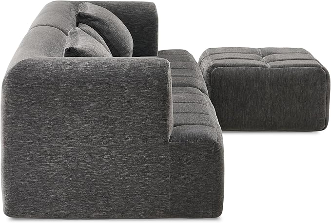 ONBRILL 97” Modular Sectional Sofa with Deep Seat Cloud Sectional Couch with L-Shape ChaiseChenille Upholstered Couches for Living Room Bedroom ApartmentsNo Assembly Required