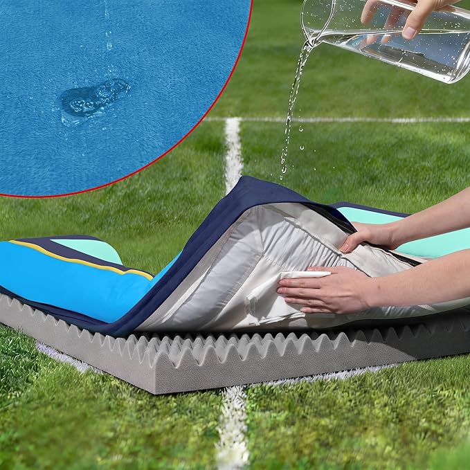 Comfort Expression Orthopedic Dog Bed for Large Dogs 36x27 Inch Waterproof Egg Crate Foam Large Pet Bed with Removable Bolsters Dog Couch with Washable Cover &amp Non-Slip Bottom New Jersey