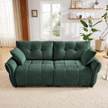 Leyu&ampHafort Modular Sectional SofaCloud Sectional Couch with Deep SeatModern Modular Couch with Movable OttomanChenille Sofa with Throw Pillows for Living RoomBedroom (79-LoveseatGreen)