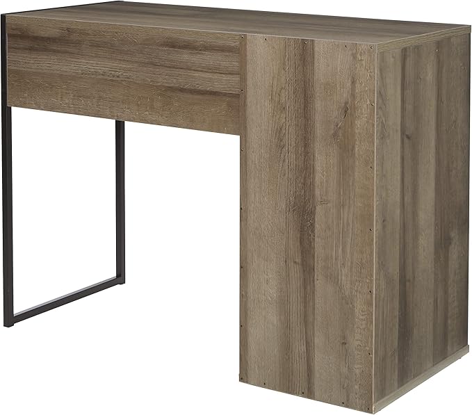 OSP Home Furnishings Ravel 40-Inch Wide Writing Desk Grey Oak