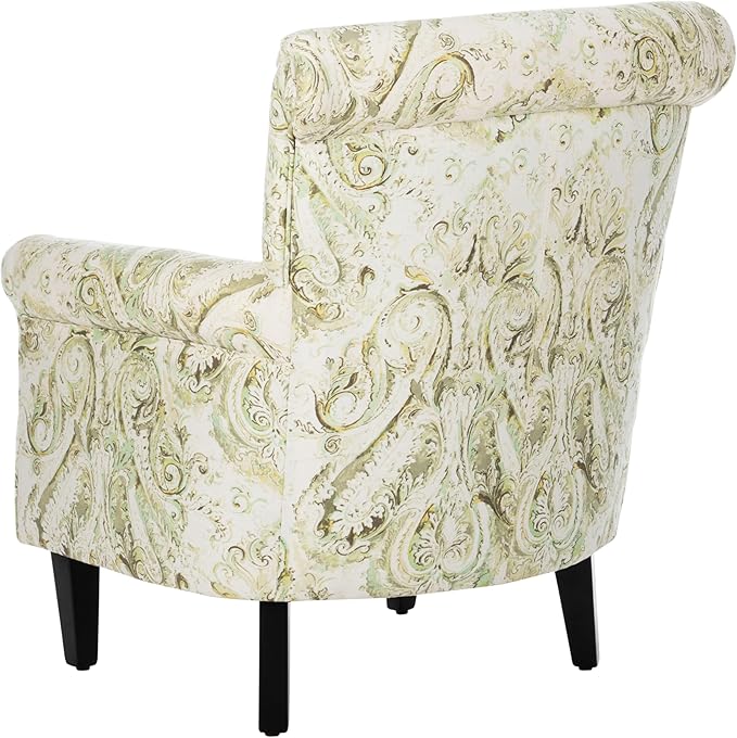 Safavieh Mercer Collection Hazina Wood Grey and Espresso Club Chair