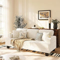Homall Couches for Living Room 83 Couch with Soft Deep Seats Modern Sofa 3 Seater in Corduroy for Apartment Bedroom (Beige)