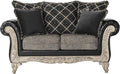 Roundhill Furniture San Marino Love Seats Ebony