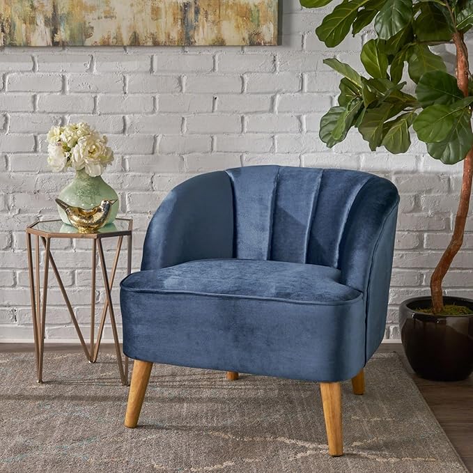 Merax Club Accent Chair with Backrest Arm Reading Lounge Lazy Side Sofa Seating for Living Room Corner Bedroom Dorm